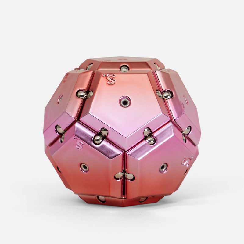 Chrome Geode Pink Sphere