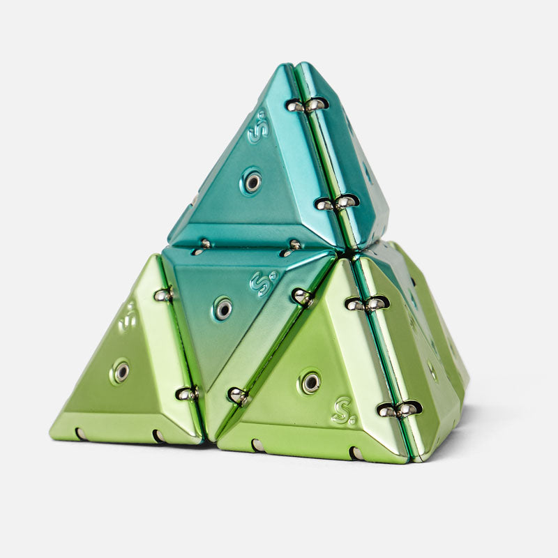Chrome Geode Green Pyramid