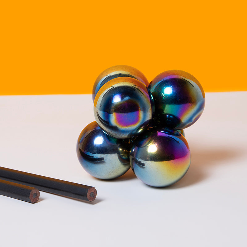 supers 33mm Magnet Balls oil slick / 6-set