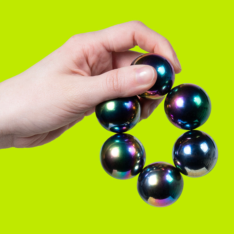 supers 33mm Magnet Balls oil slick / 6-set