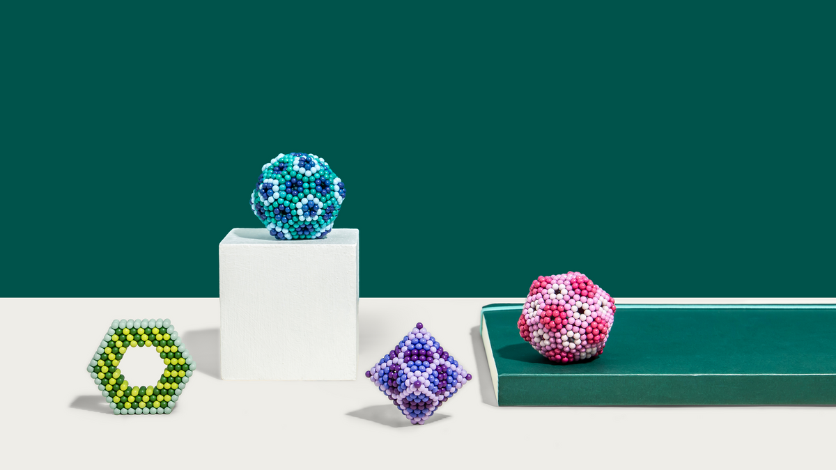 Sensory tools arranged on a desk