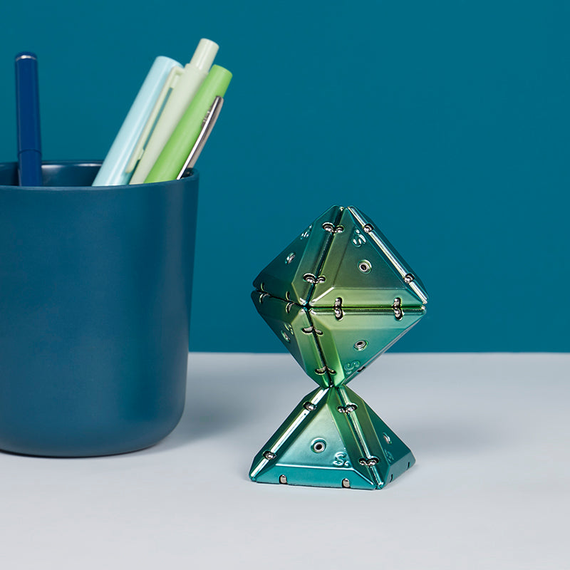 Chrome Geode Green Pyramid