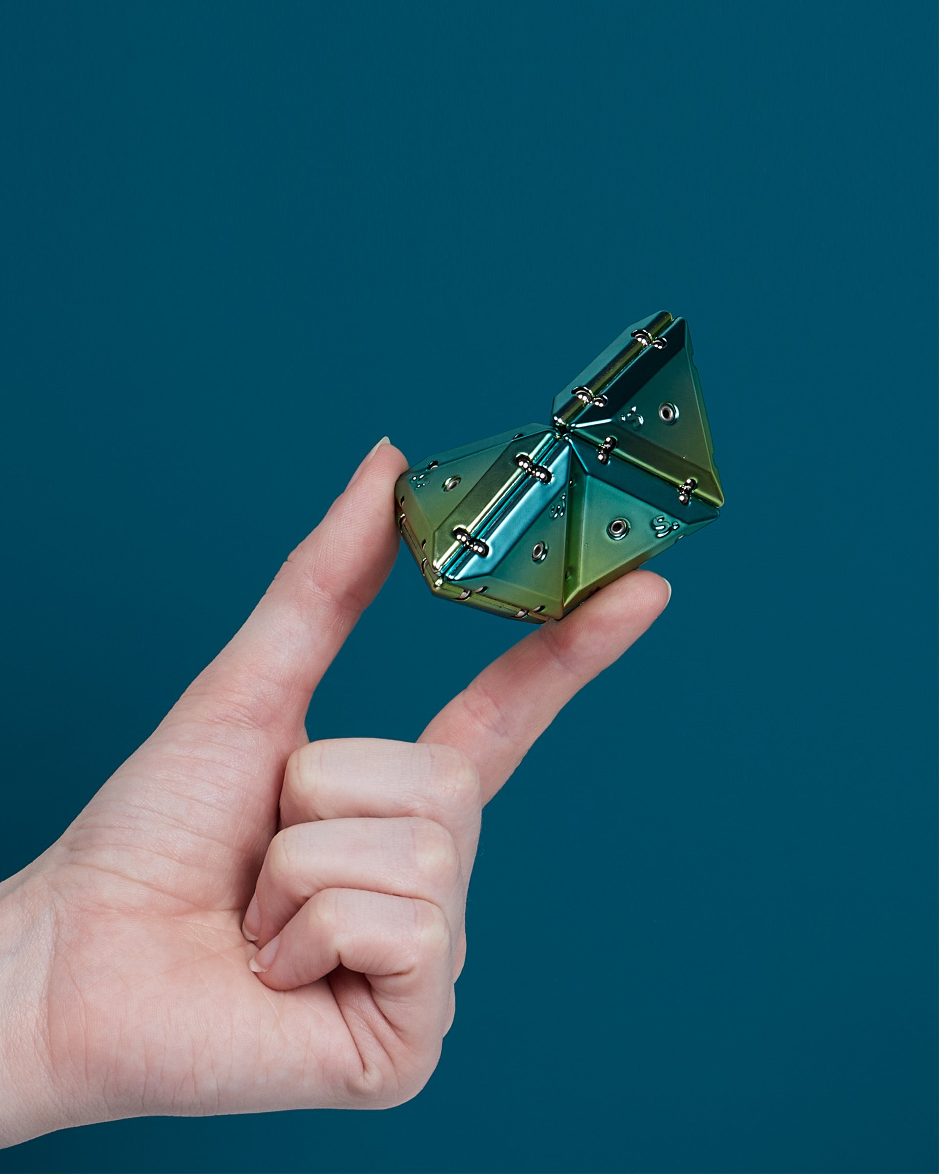 Chrome Pyramid Geode