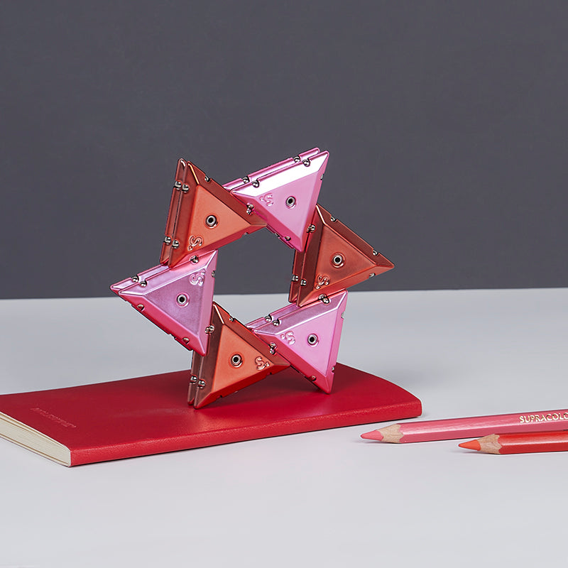 Chrome Geode Pink Pyramid