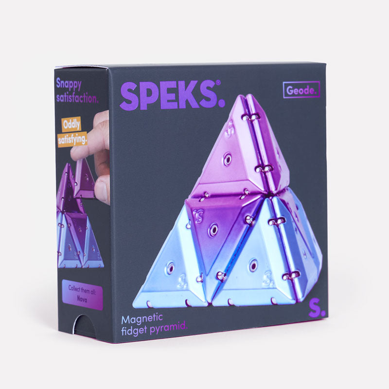 Chrome Geode Purple Pyramid