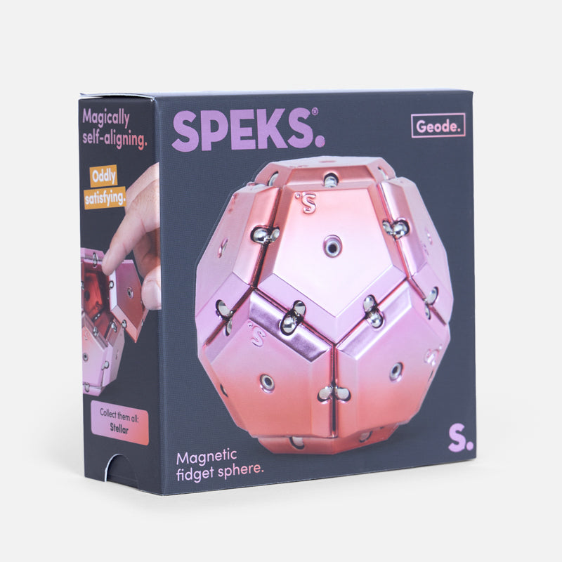 Chrome Geode Pink Sphere
