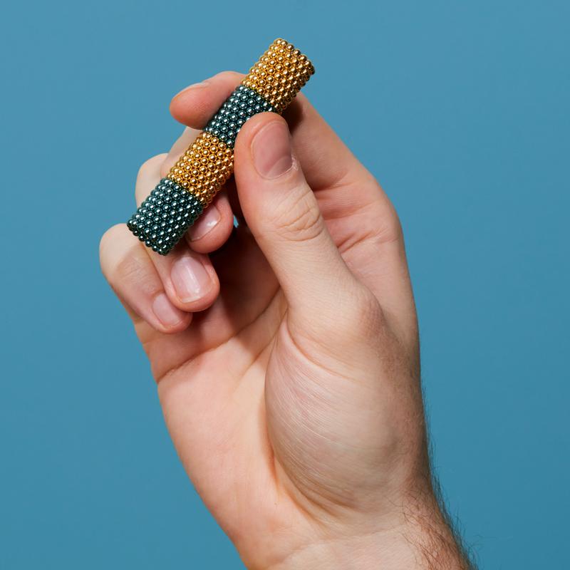 Speks 1000 - Stripes 2.5mm Magnet Balls Golden Ratio