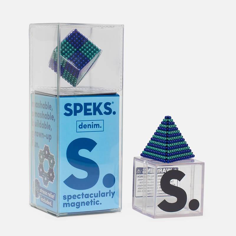 Speks 1000 - Duotone 2.5mm Magnet Balls Denim