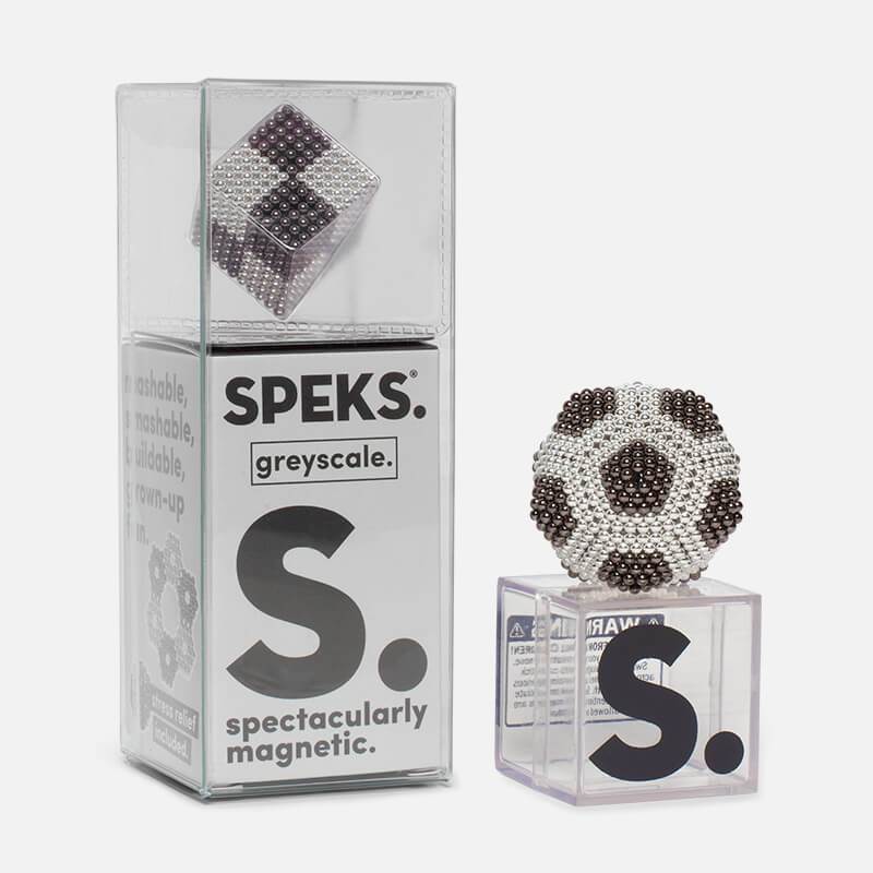 Speks 1000 - Duotone 2.5mm Magnet Balls Greyscale