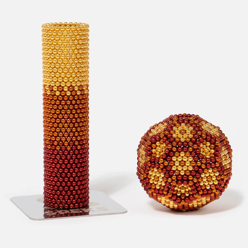 Speks 1000 - Stripes 2.5mm Magnet Balls Ignite