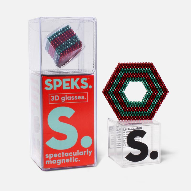 Speks 1000 - Stripes 2.5mm Magnet Balls 3D Glasses