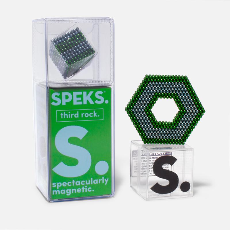 Speks 1000 - Stripes 2.5mm Magnet Balls Third Rock