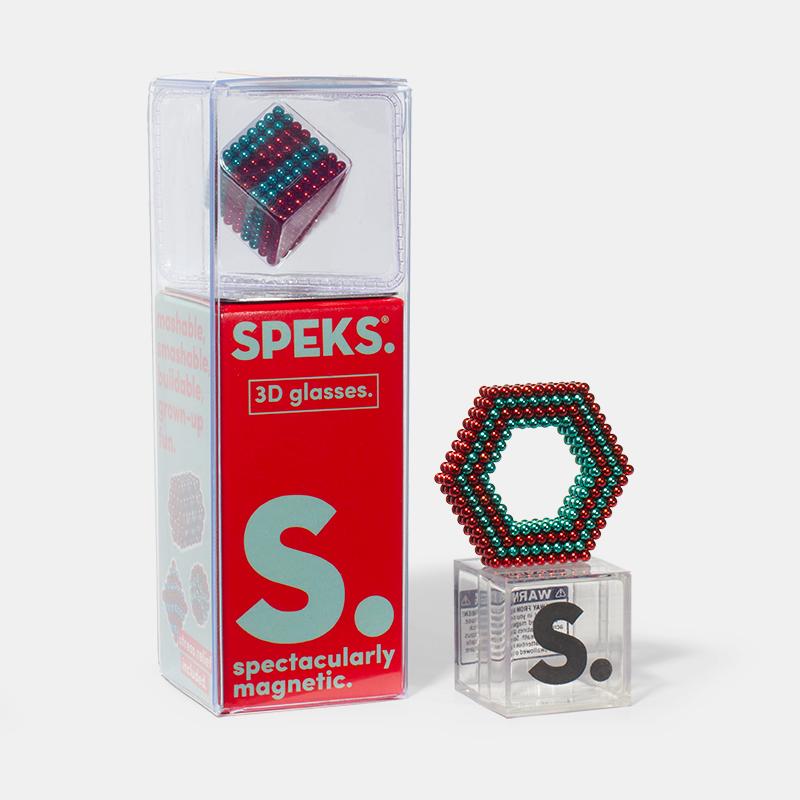 Speks 512 - Stripes 2.5mm Magnet Balls 3D Glasses
